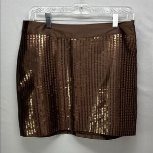 GAP Shiny Brown‎ Mini Skirt